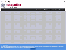 Tablet Screenshot of masquefina.com